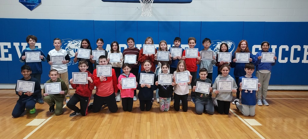 5th Grade Principal's Award Winners